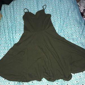 Olive green dress